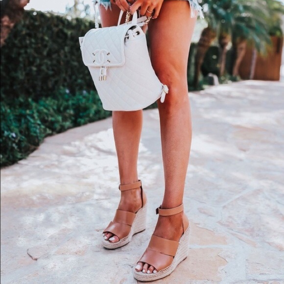 Sannibel Espadrille Platform Wedge Sandal Tan 5.5 - Picture 2 of 16